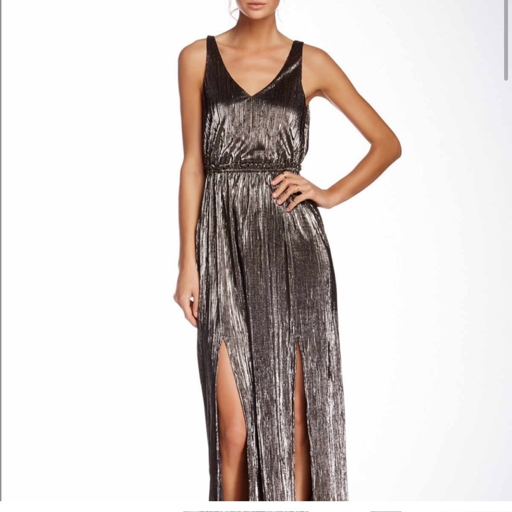 BCBG Generation metallic maxi‎ gown
